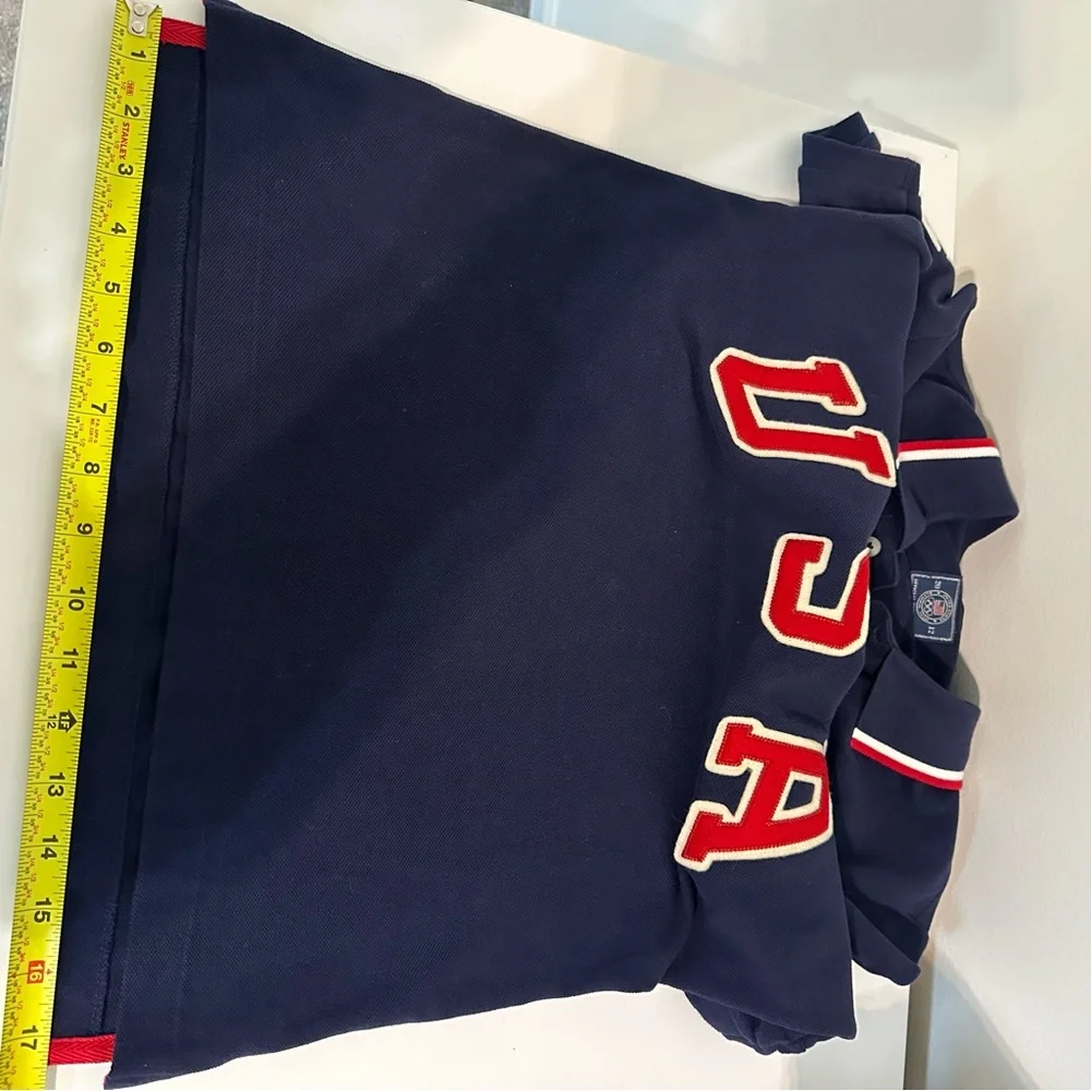 Ralph Lauren Navy Polo Shirt 2012 Olympics USA Big Pony Men's size Small Y2K