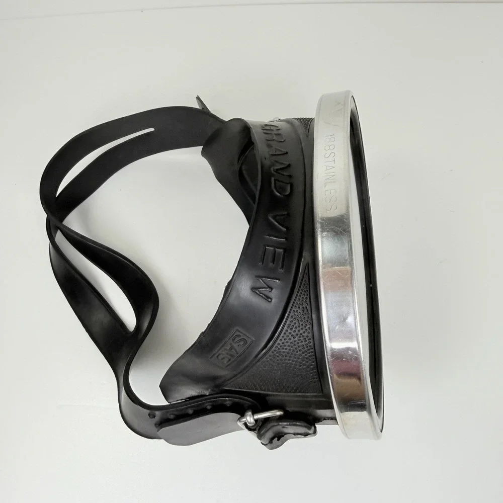 SAS Grand View Scuba Diving Mask Tempered Glass 18-8 Stainless Steel
