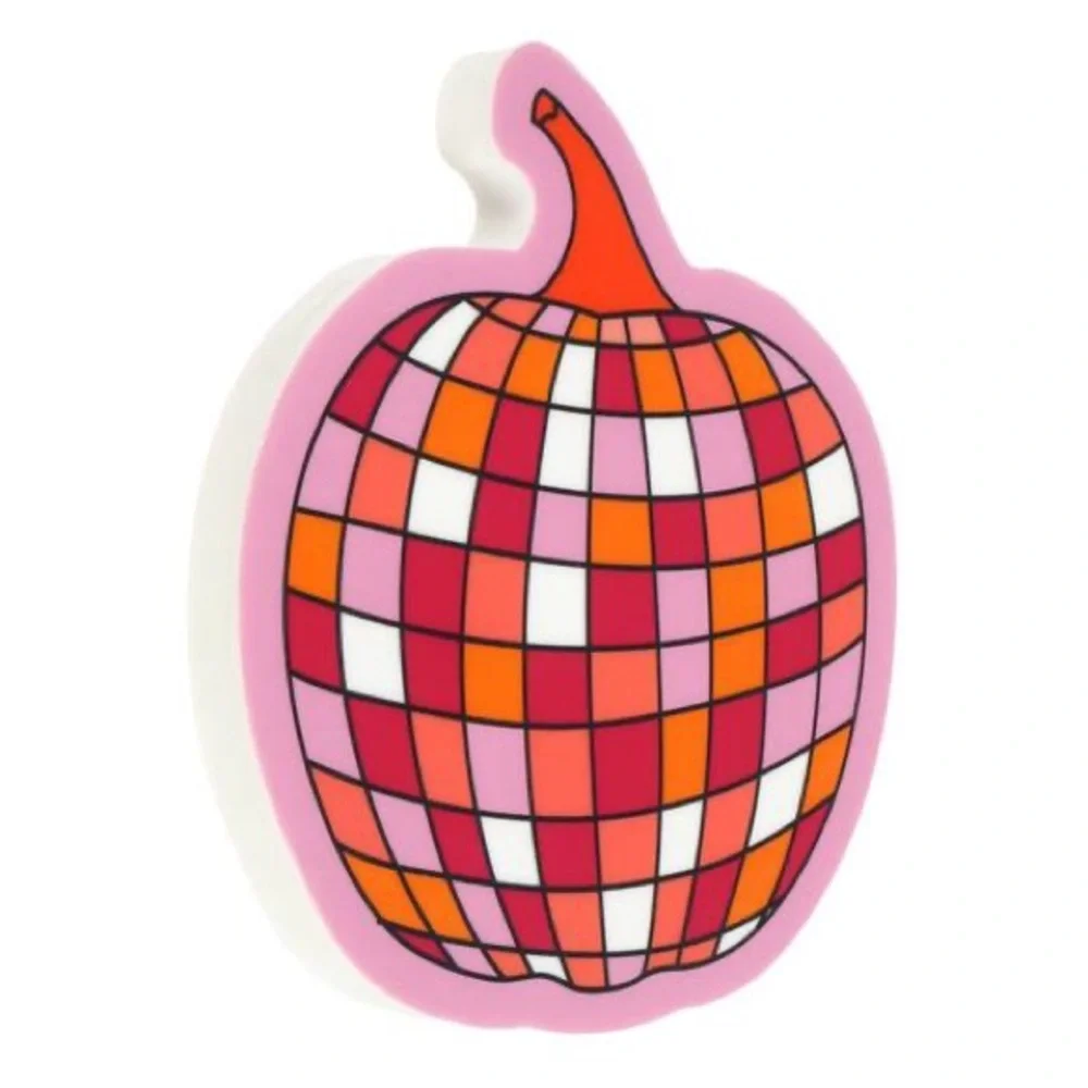 Disco Pumpkin Jumbo Super Large Eraser Back to School 6”