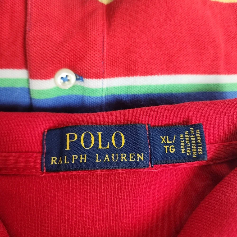 Ralph Lauren‎ Mens Polo Lot Of 4 100% Cotton Short Sleeve