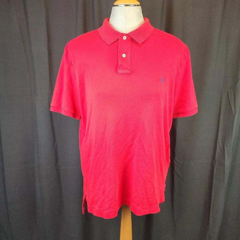 Ralph Lauren‎ Mens Polo Lot Of 4 100% Cotton Short Sleeve