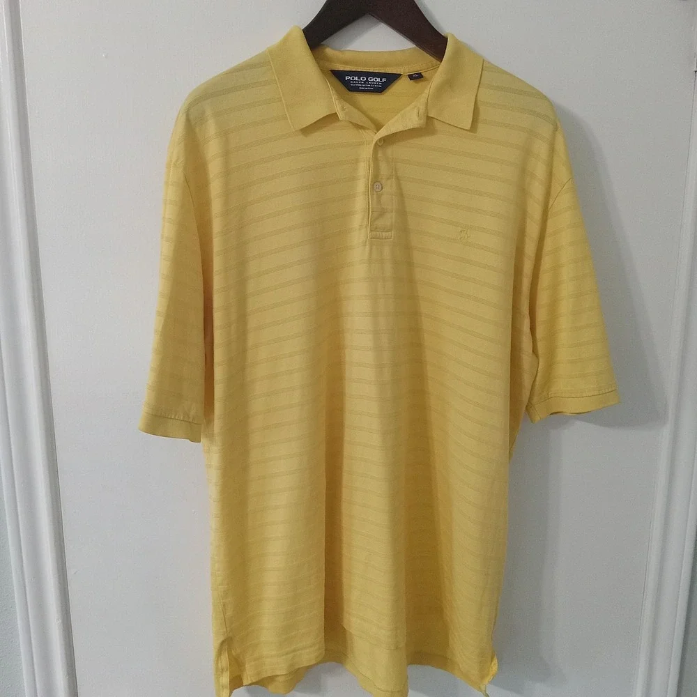Polo Golf Ralph Lauren Polo‎ Shirt Men's XL Yellow LOGO