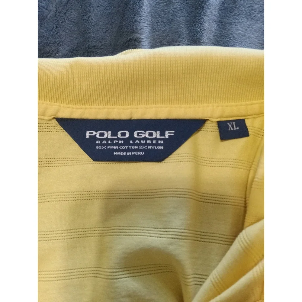 Polo Golf Ralph Lauren Polo‎ Shirt Men's XL Yellow LOGO