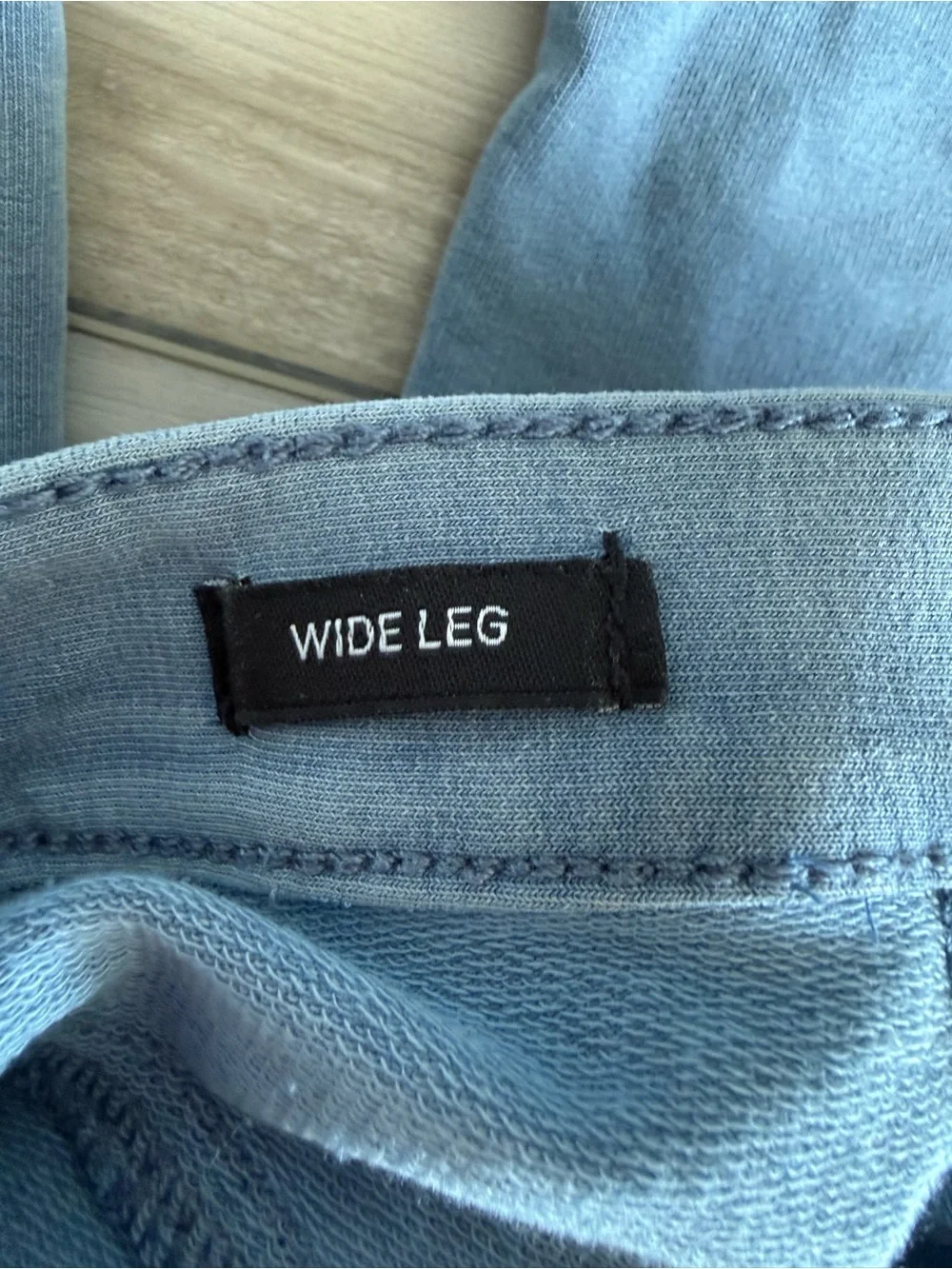 Justice Wide Leg French Terry Jeans Blue Size 14 Slim NWT IN PACKAGE