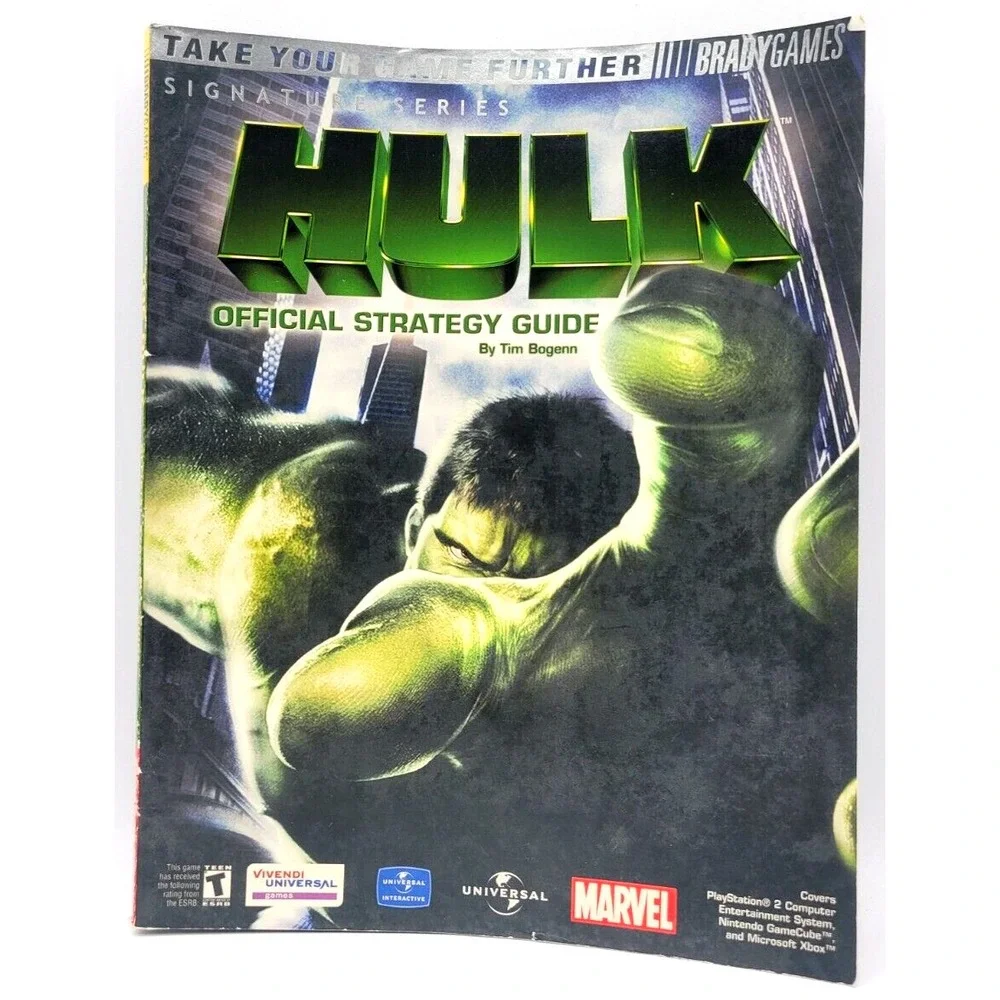 Hulk Brady Games Official PS2 XBox GameCube‎ Strategy Guide Signature Series