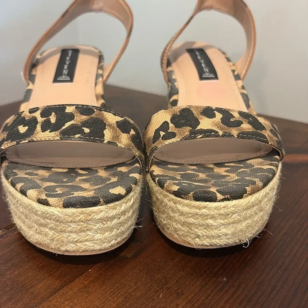 Steven by Steve Madden Kippie Ankle Strap Espadrille Wedge Sandals Size 8.5M
