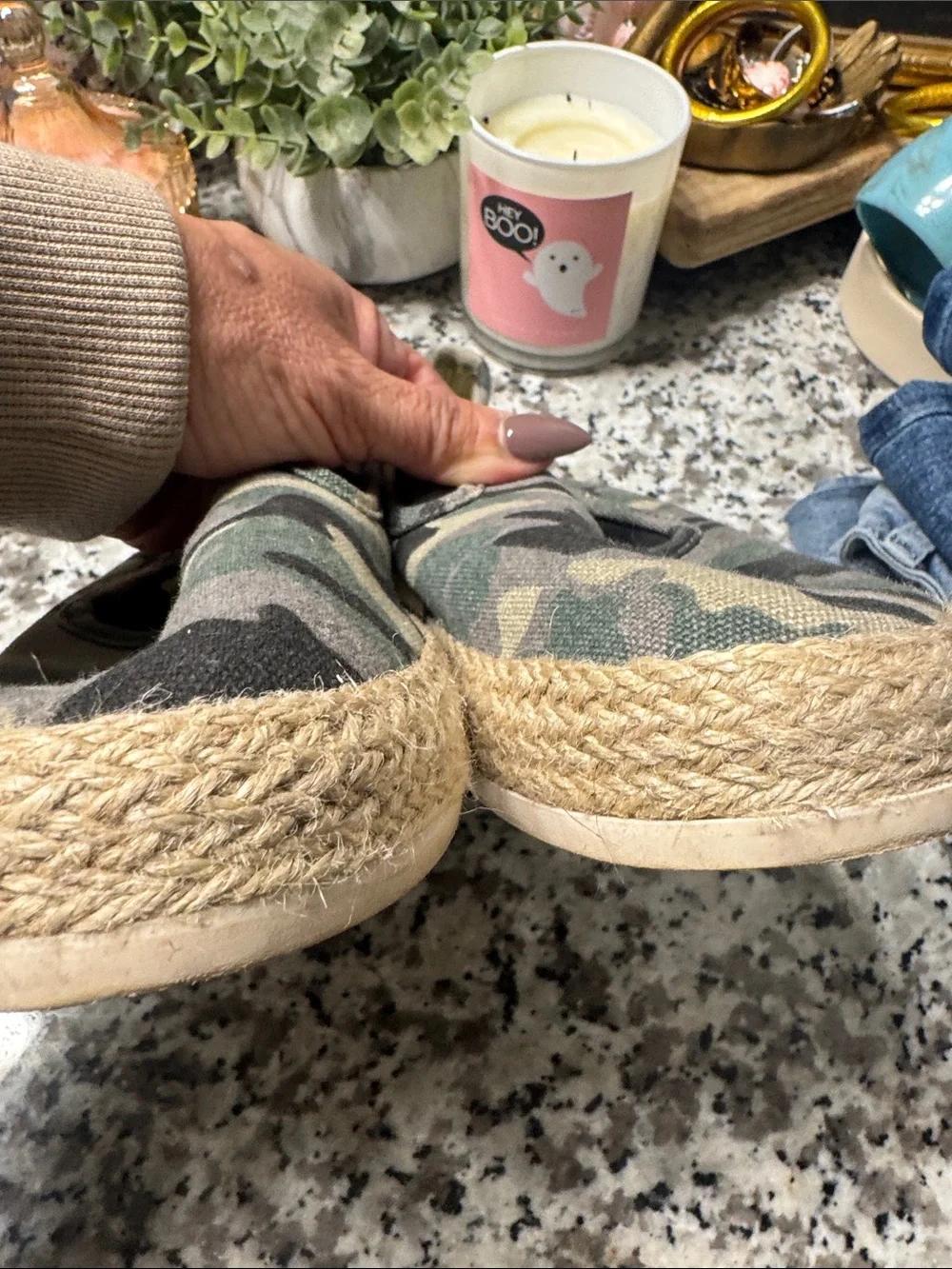Esprit slip espadrilles