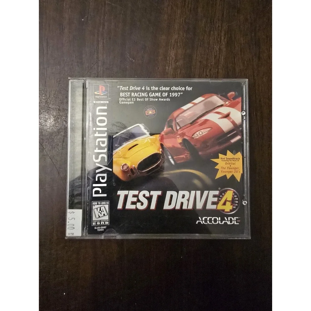 Test Drive 4 PS1 Excellent CIB‎ Complete w/ Reg Card