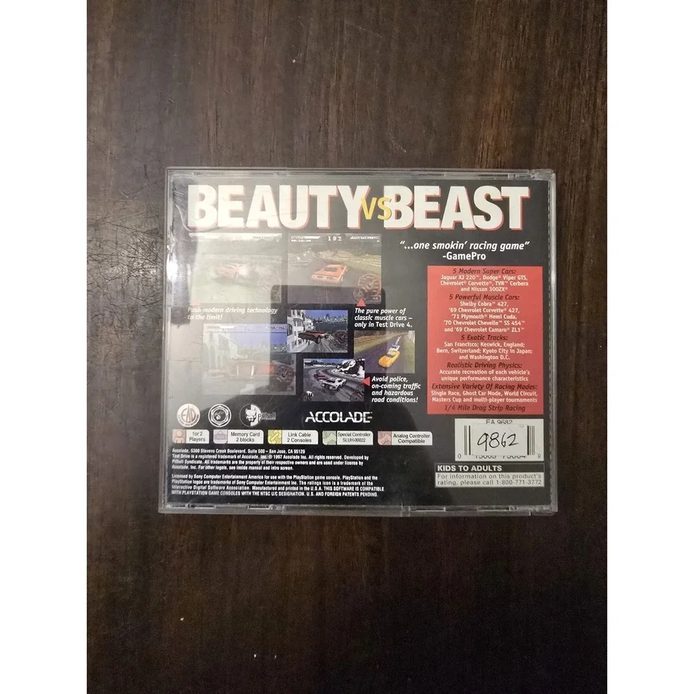 Test Drive 4 PS1 Excellent CIB‎ Complete w/ Reg Card