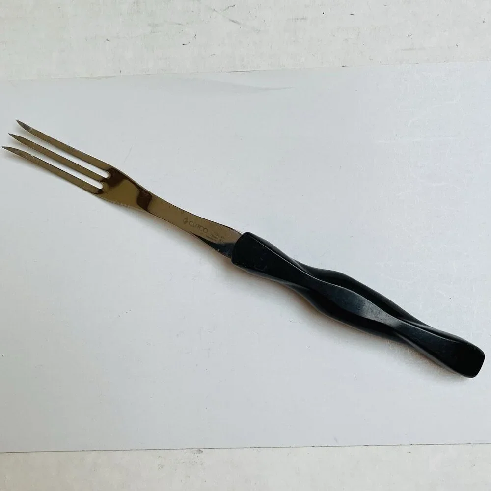 CUTCO Brand No 1726 Turning Fork 11‎ Inch Made In USA Black Swirl Handle