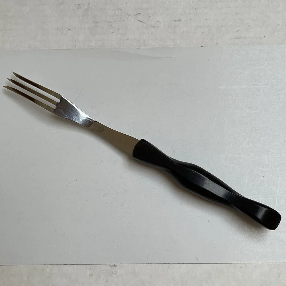 CUTCO Brand No 1726 Turning Fork 11‎ Inch Made In USA Black Swirl Handle