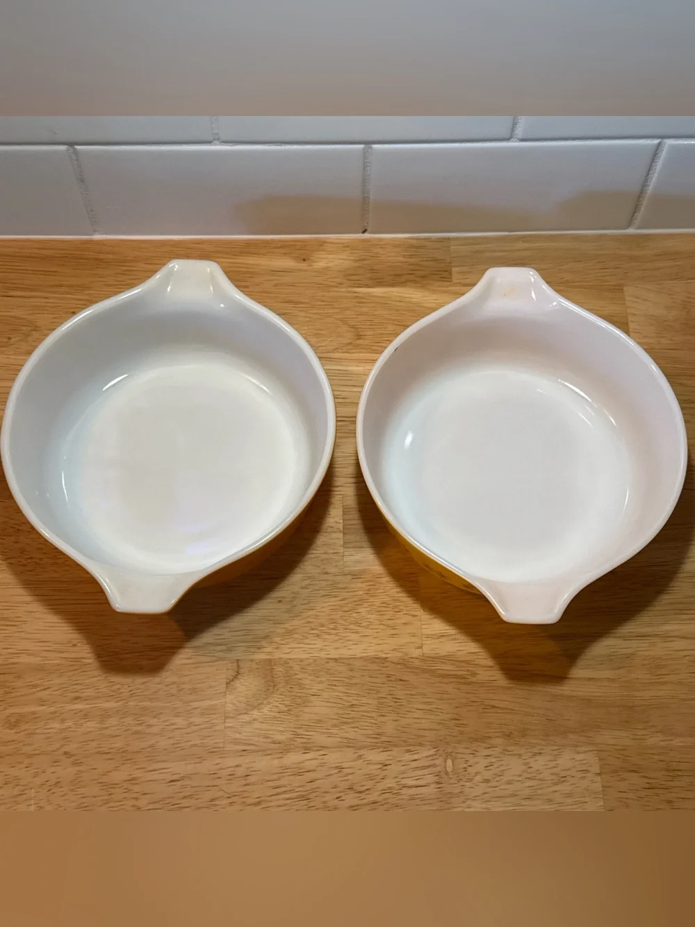 Pyrex set yellow