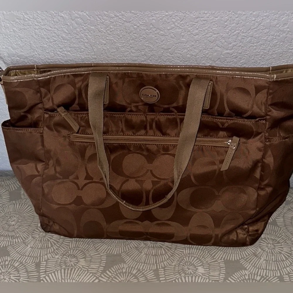 Coach baby bag