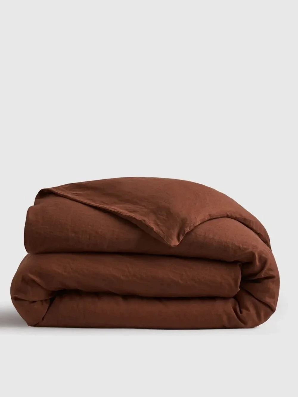 Quince European Linen Duvet Cover + Fitted Sheet Set - Bordeaux