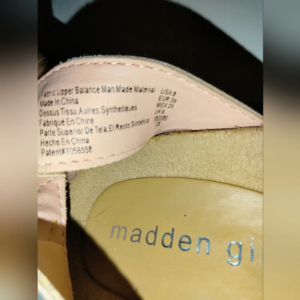 Madden Girl size color