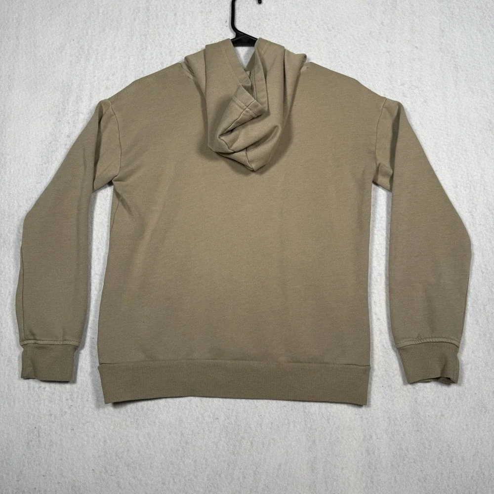 The Childrens Place Kids Tan Khaki Fleece Pullover Hoodie Sweatshirt L 10/12