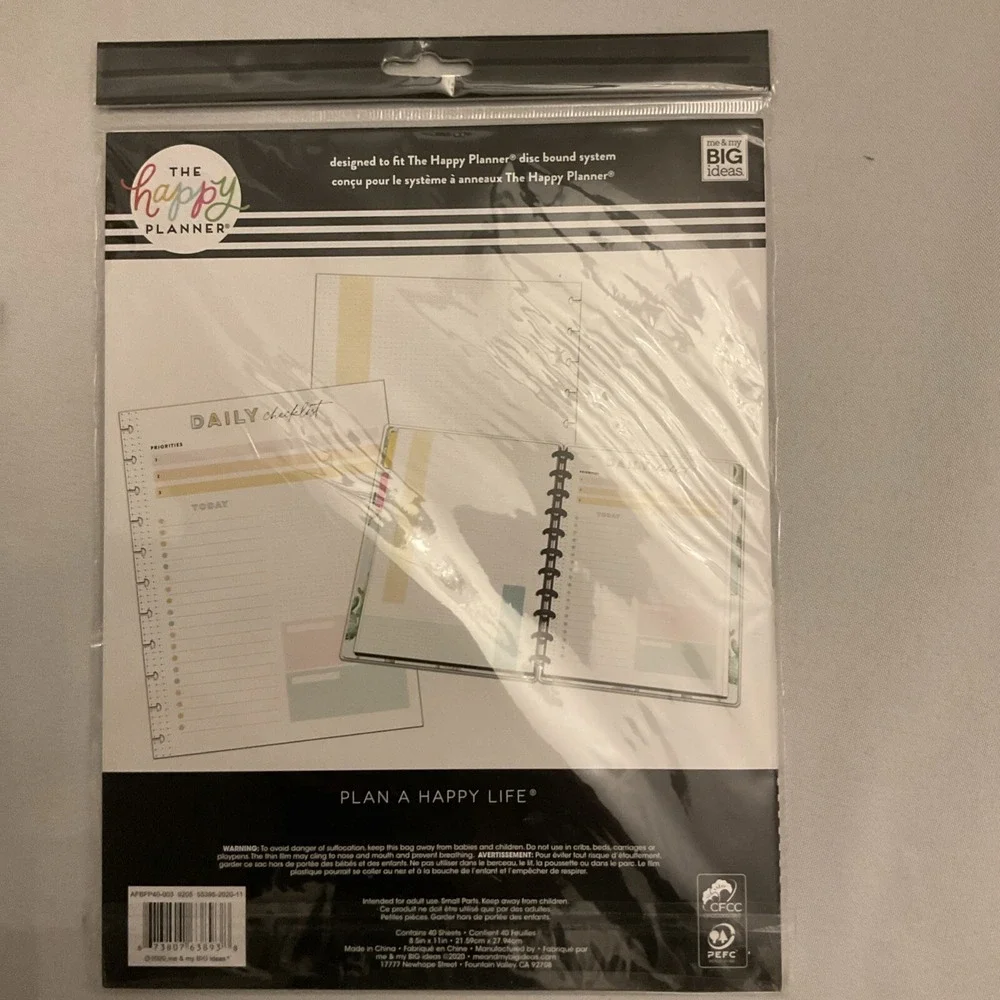 The Happy Planner refill or reminders