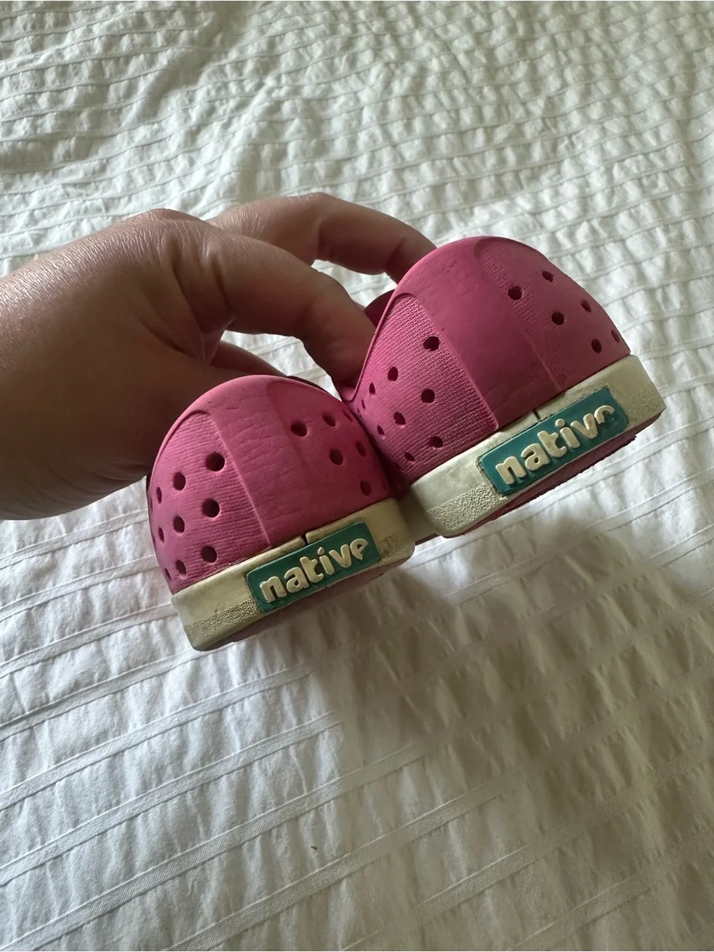 Native Jefferson Slip-On Kids Shoes - Pink C7