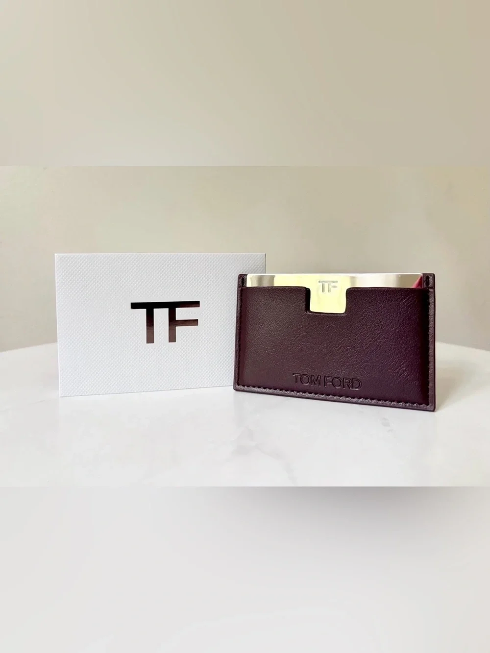 TOM FORD Vegan Leather Card Holder and Mirror