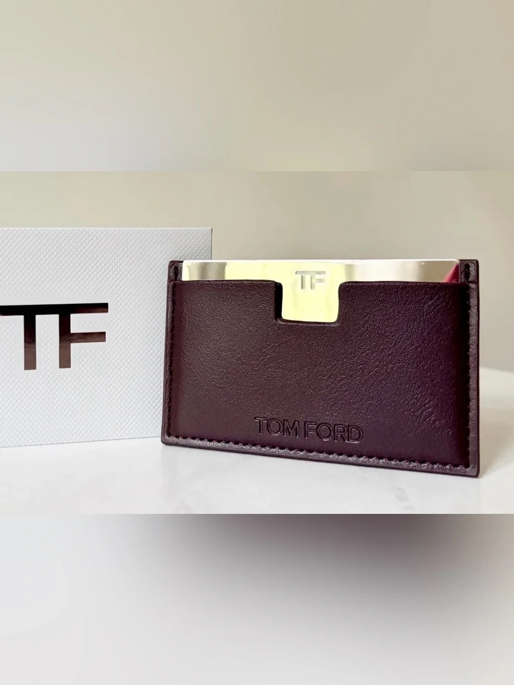 TOM FORD Vegan Leather Card Holder and Mirror