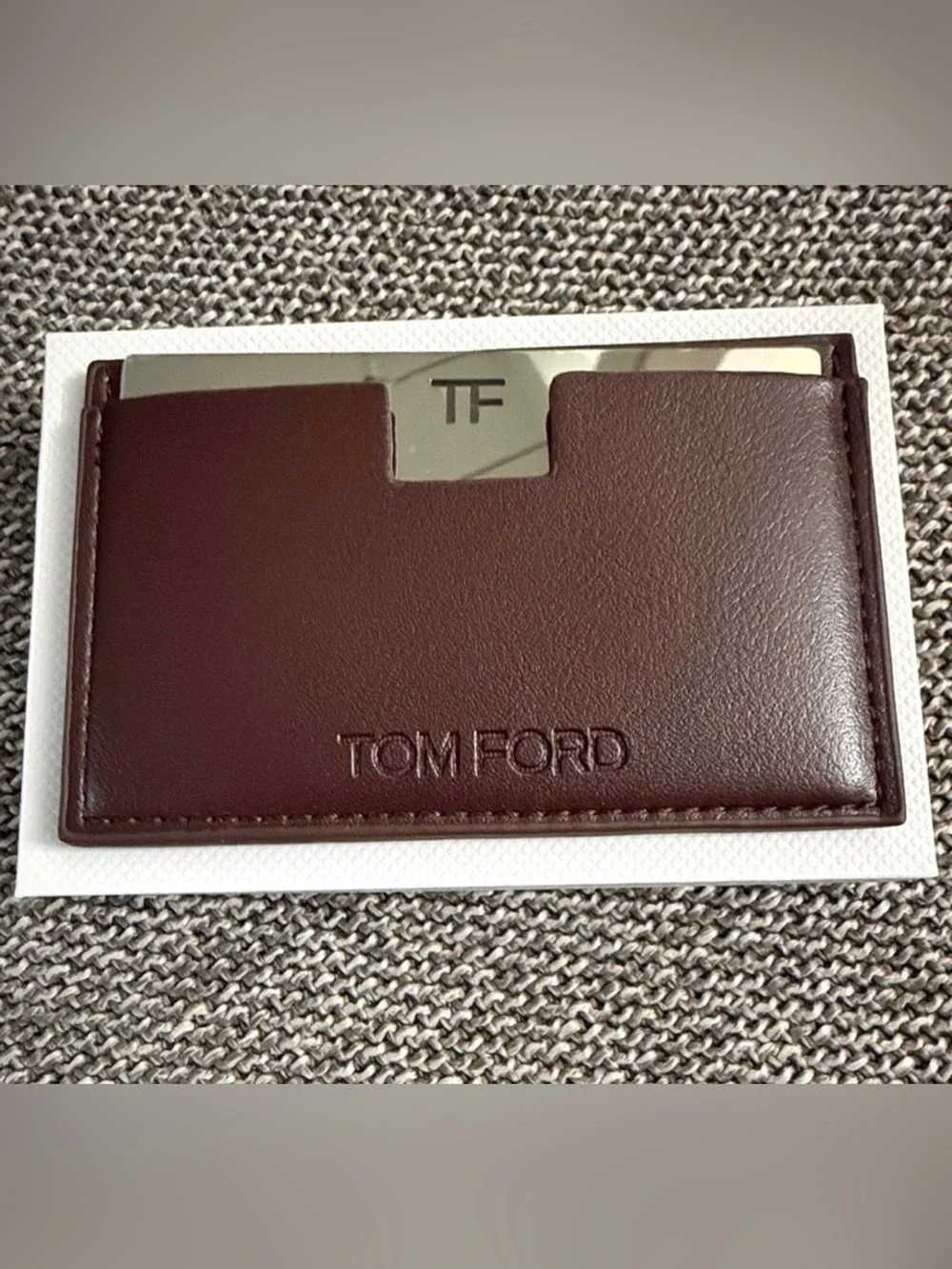 TOM FORD Vegan Leather Card Holder and Mirror