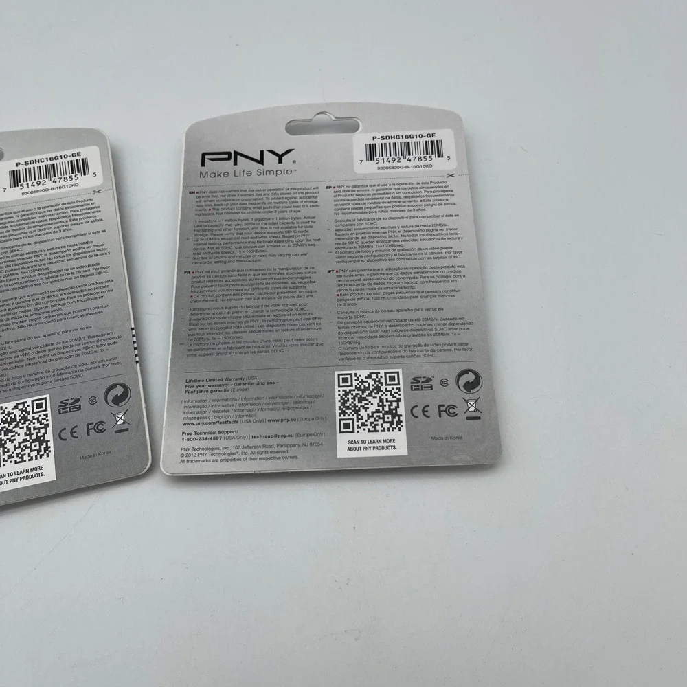 3 Pack PNY 16GB Professional‎ High Speed SDHC Class 10 Memory Cards 20MB/s NEW