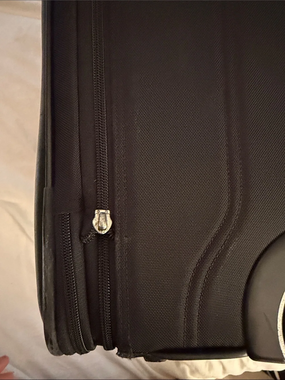 Tumi Black Travel Briefcase with Front Zip Pockets
