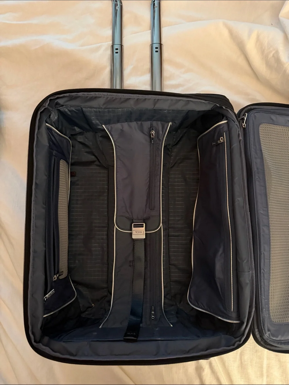 Tumi Black Travel Briefcase with Front Zip Pockets