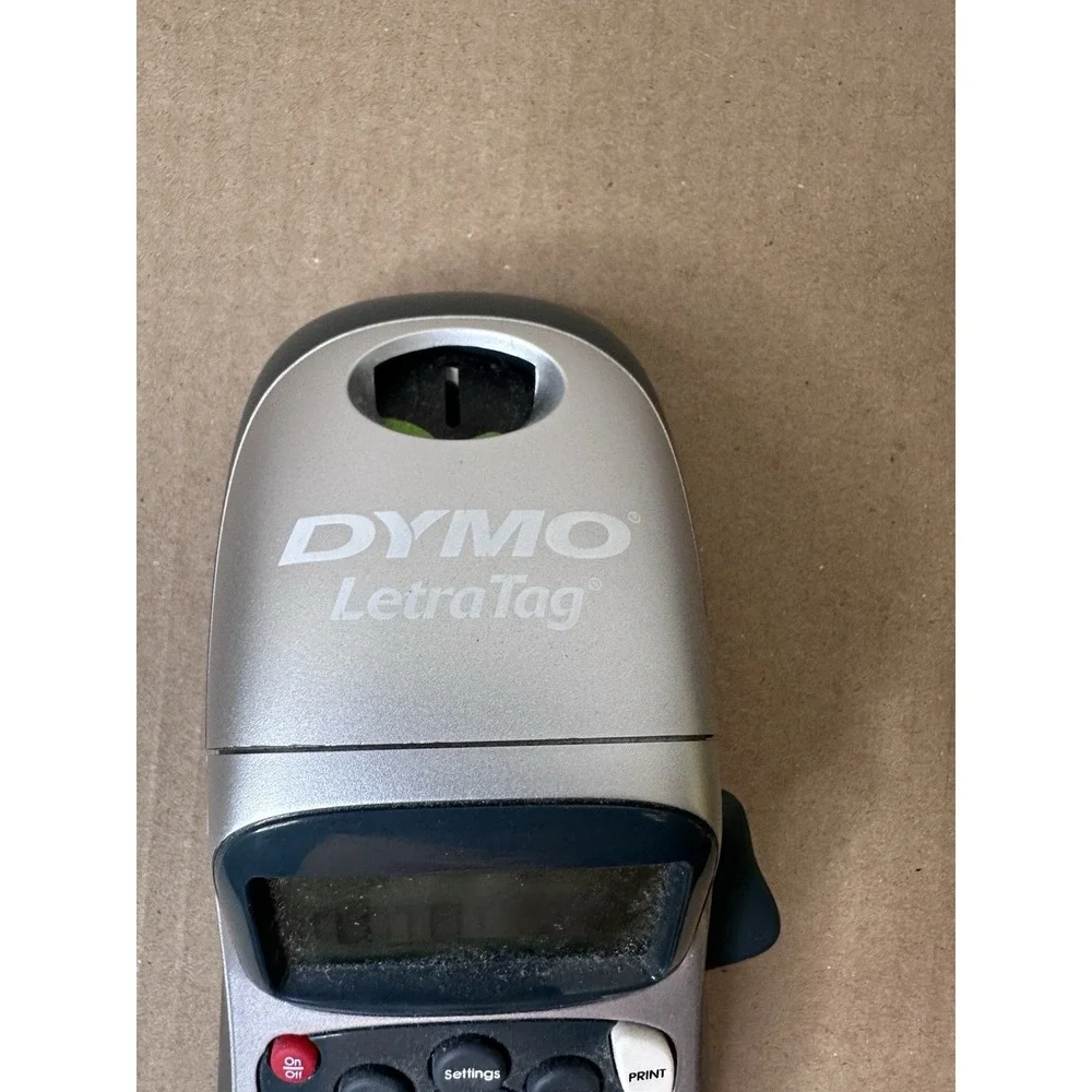 Dymo LetraTag Label Maker Thermal Printer Gray Black Handheld TESTED