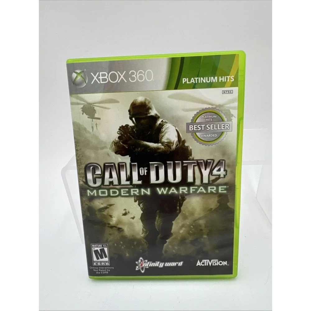 Call of Duty 4: Modern Warfare‎ -- Platinum Hits (Microsoft Xbox 360, 2010) Game