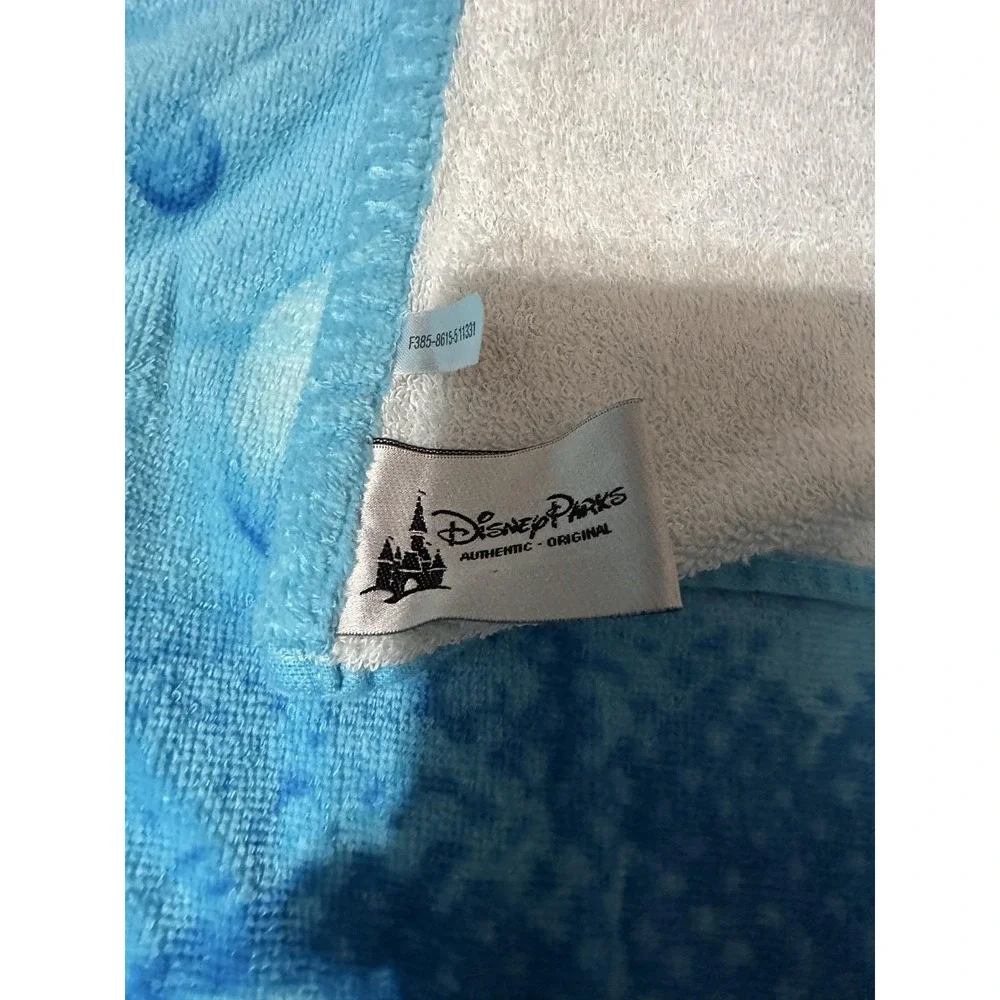Disney Parks Splash Mountain Awesome Blue Beach Towel 30x60 Cotton Brazil Adults