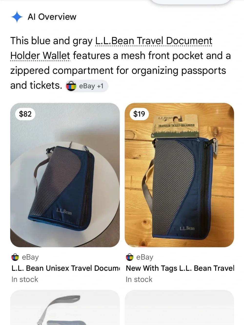 L.L. Bean compact bean
