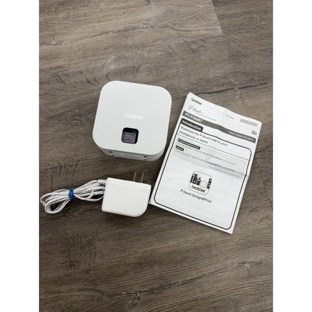 Brother P-Touch Cube Bluetooth Label Maker PT-P300BT w/ Power Adapter