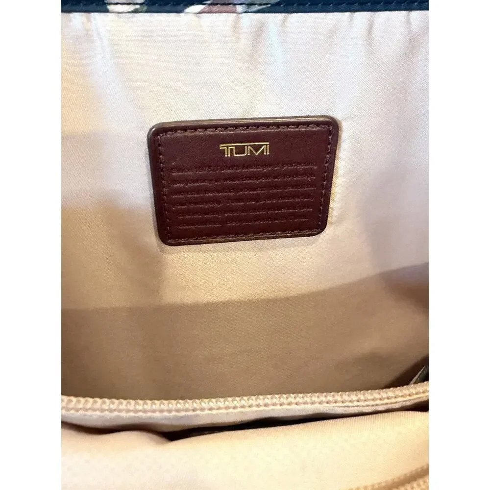 TUMI Voyageur Hilden Backpack Burgundy Laptop Bag Excellent Condition