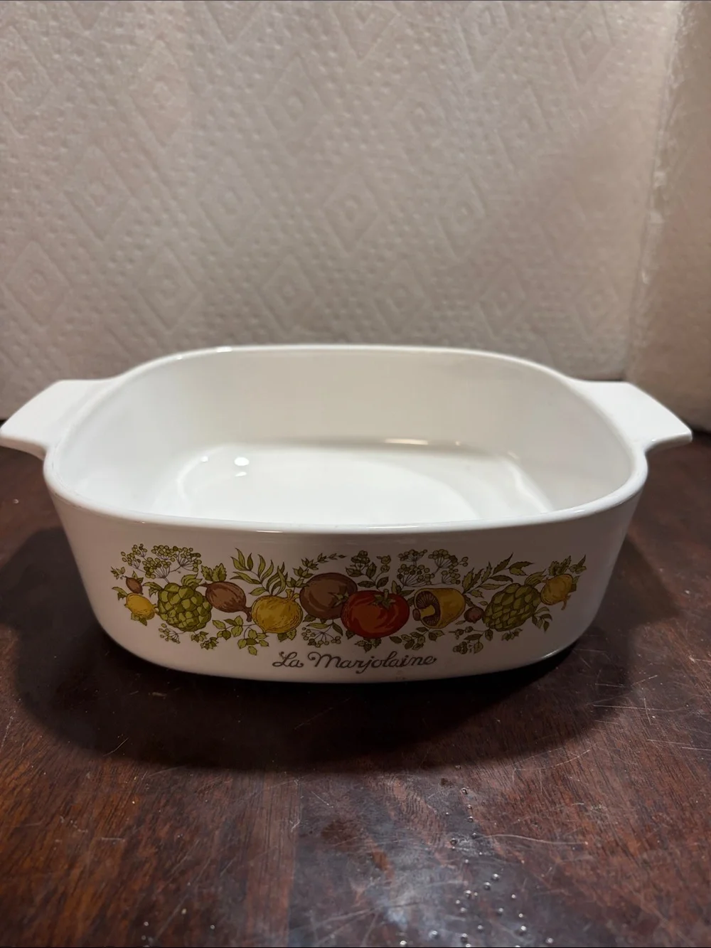 Corningware casserole white