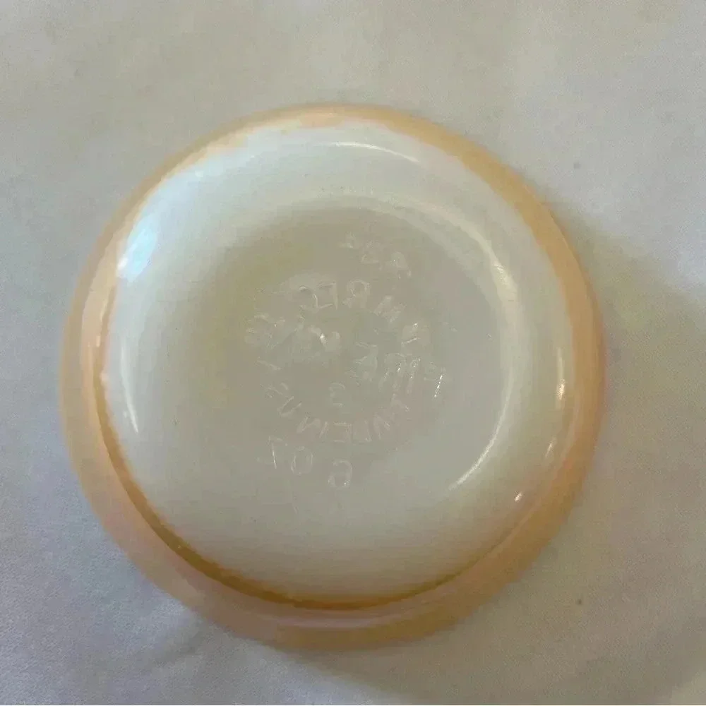 Anchor Hocking orange lusterware