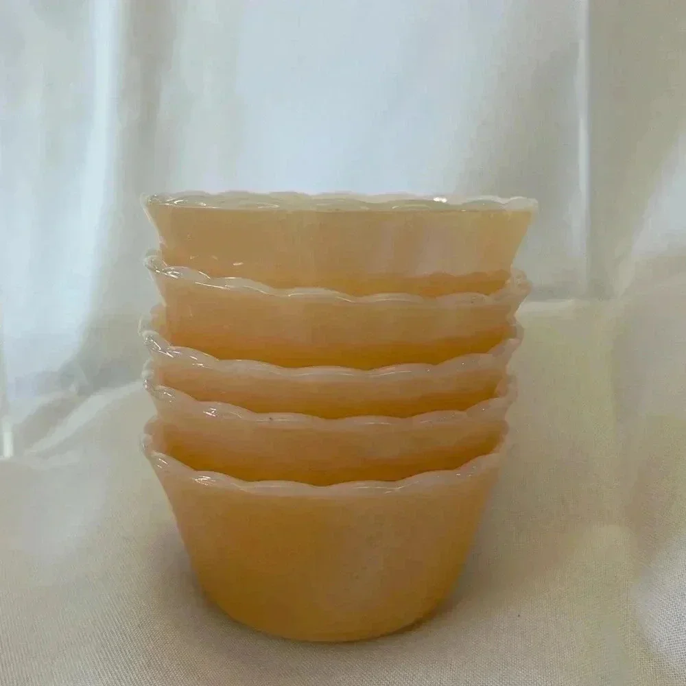Anchor Hocking orange lusterware