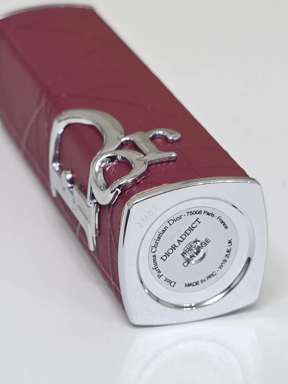 Dior Addict Refillable Lipstick Case Cannage Brick Pink