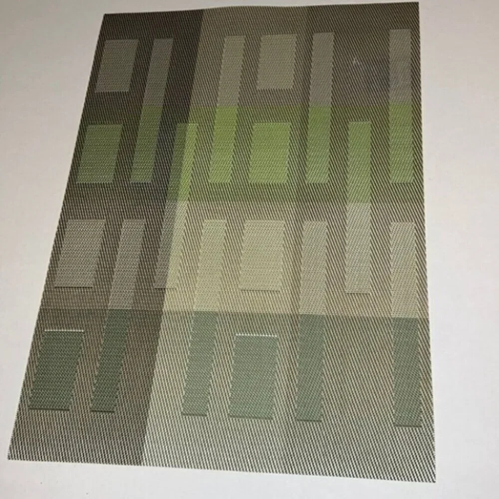 6PC Set Reversible Woven Vinyl Placemats New