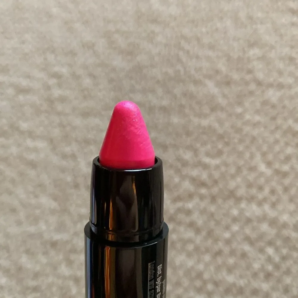 NEW Buxom Shimmer Shock Lip Stick Sexy Surge Glitter Hot Pink Swatched NIB