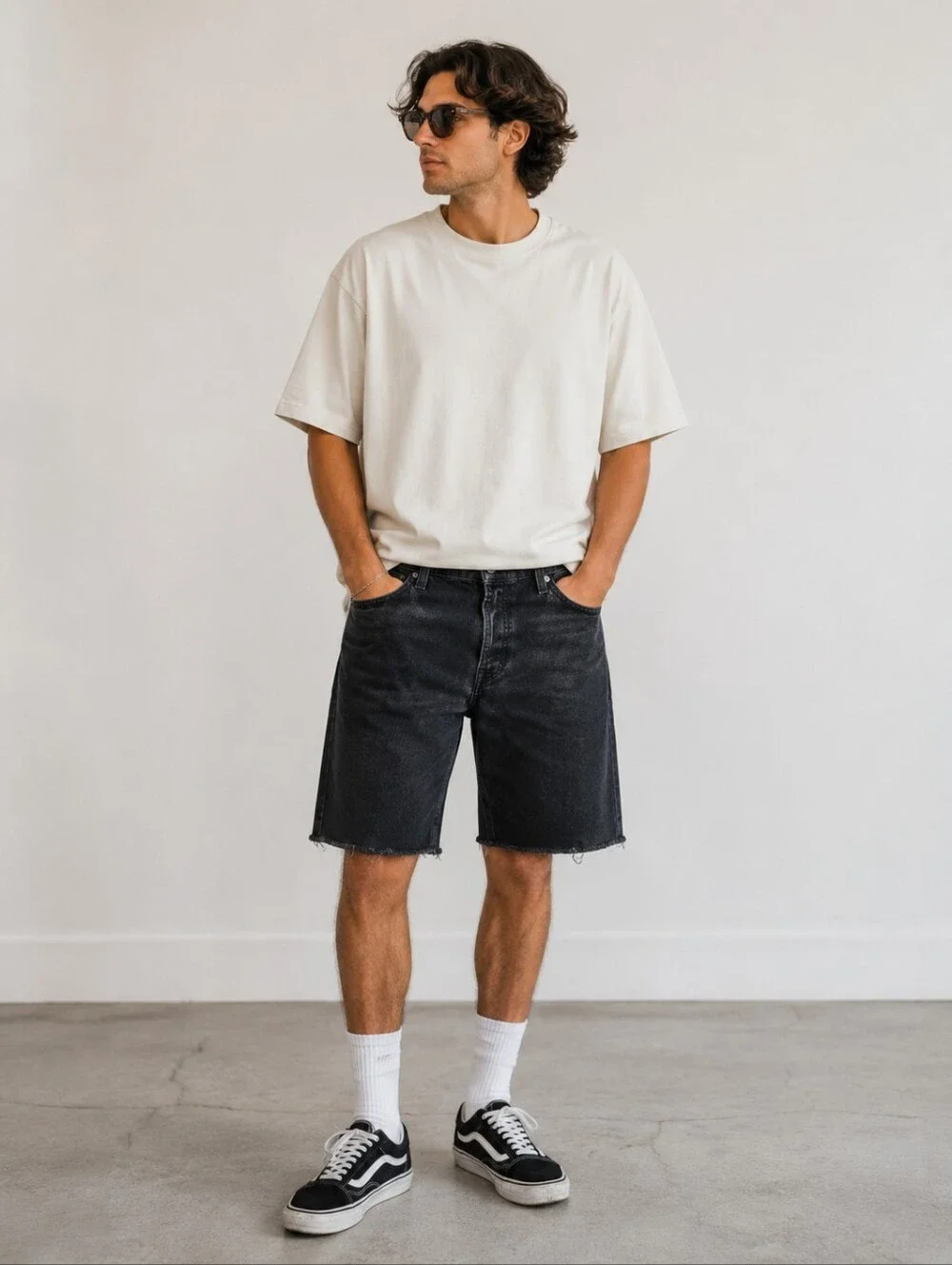 True Religion Black‎ Men's Denim Jean Shorts 36