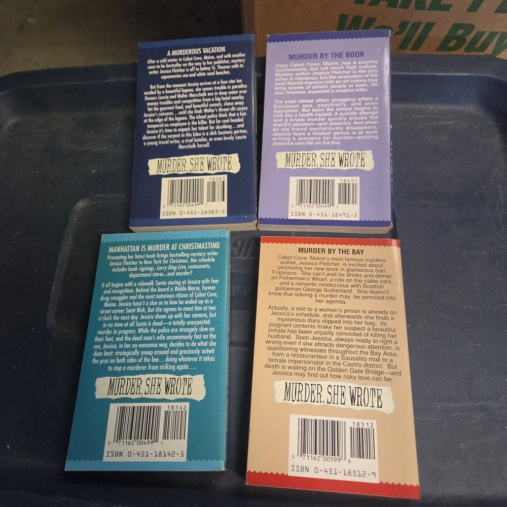 Murder She Wrote Angela Lansbury Bain‎ Reader's Digest 4 Book Set 1997 Fletcher