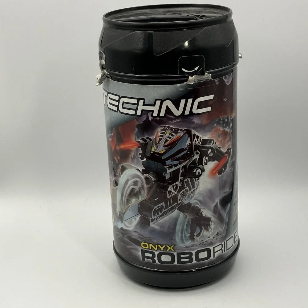 Vtg 2000 Lego Technic Robo Riders Onyx / 8512 Compete / W/ Canister & Manual Y2K
