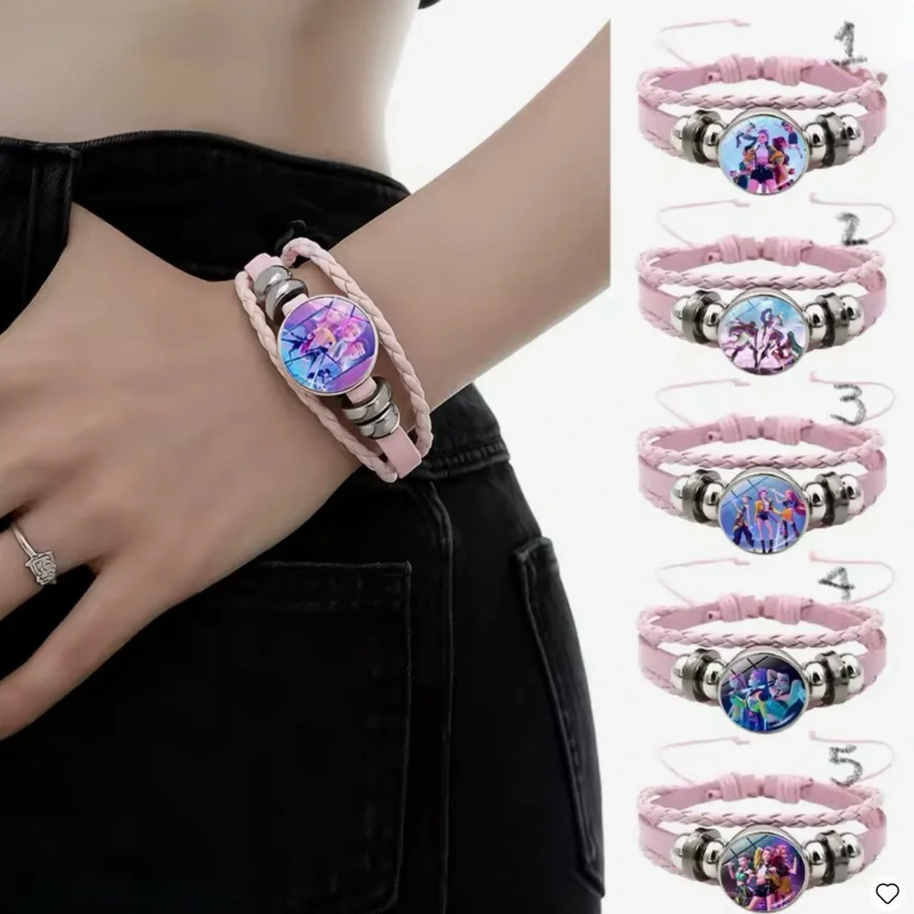 Pink Braided K-pop Demon‎ Hunter Bracelet