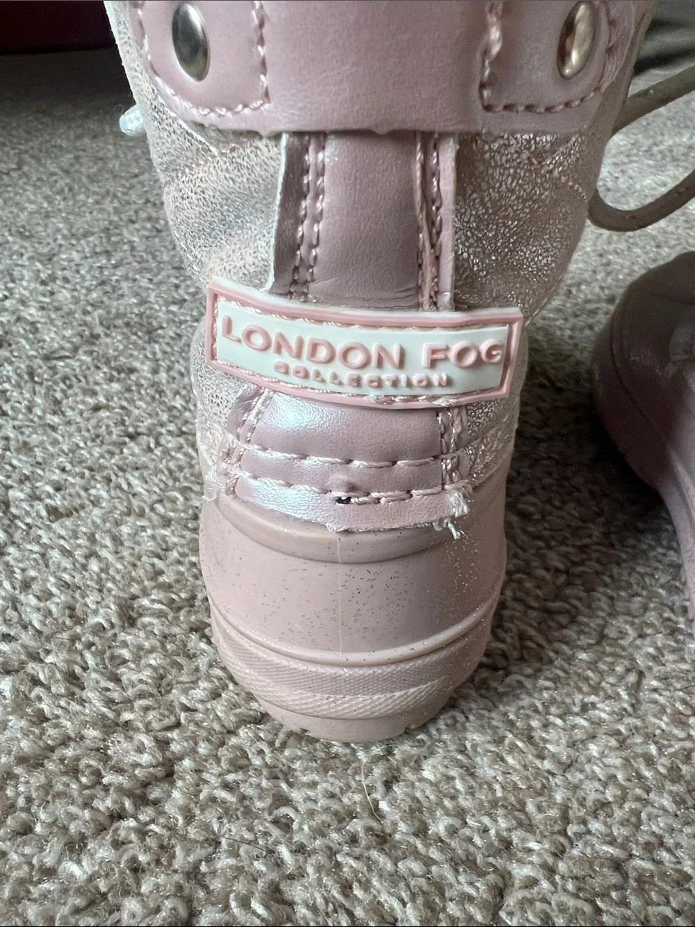 Toddler Size 6 Pink Faux-Fur Winter Boots