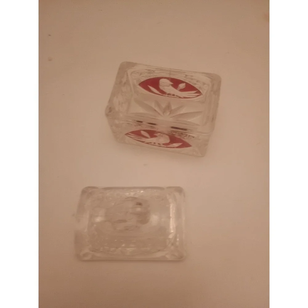 Hofbauer Red Byrdes Birds ~ German Crystal ~ 2 1/4