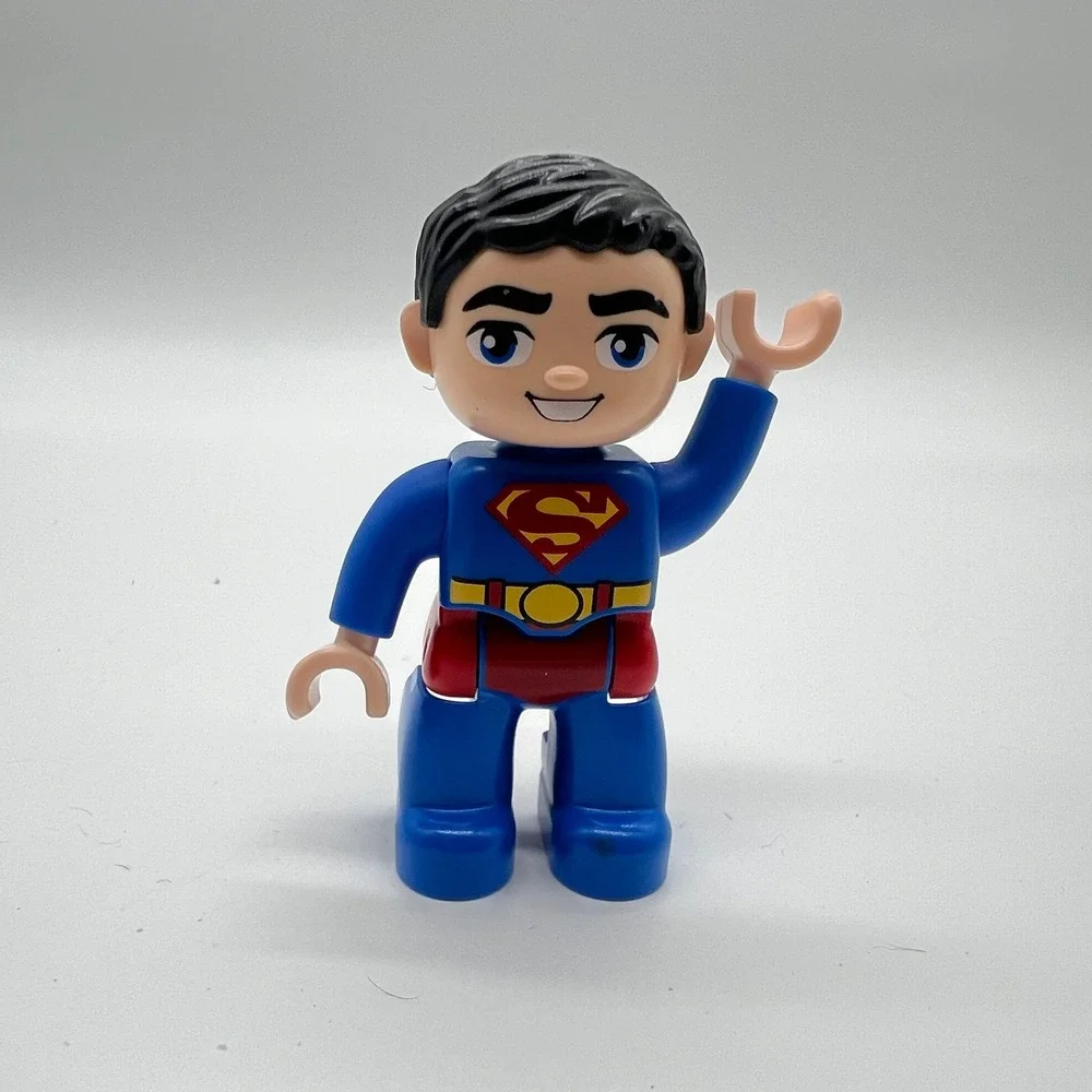 LEGO Duplo Superman Minifigure DC Comics Justice League Blue Suit Figure
