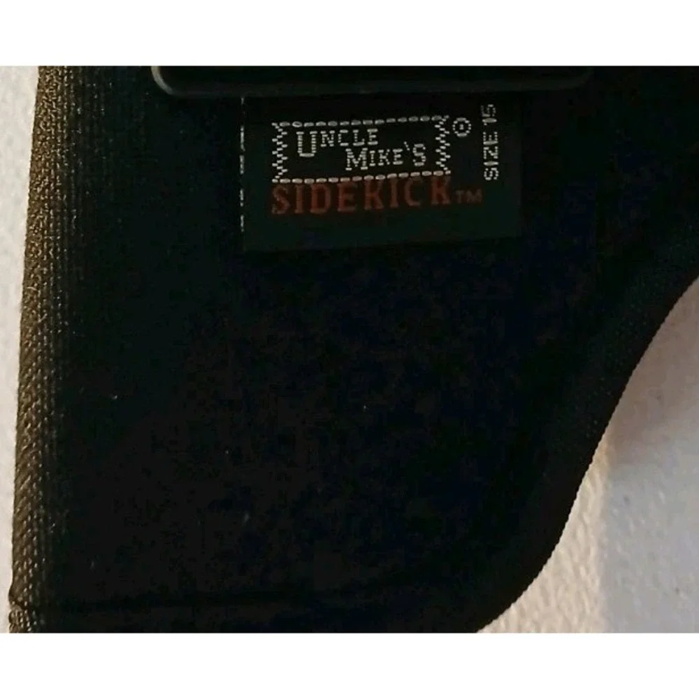 Uncle Mikes Sidekick Hip Holster 3.5'X4.5' Size 15/RH NR -Black Hawk Belt #1227