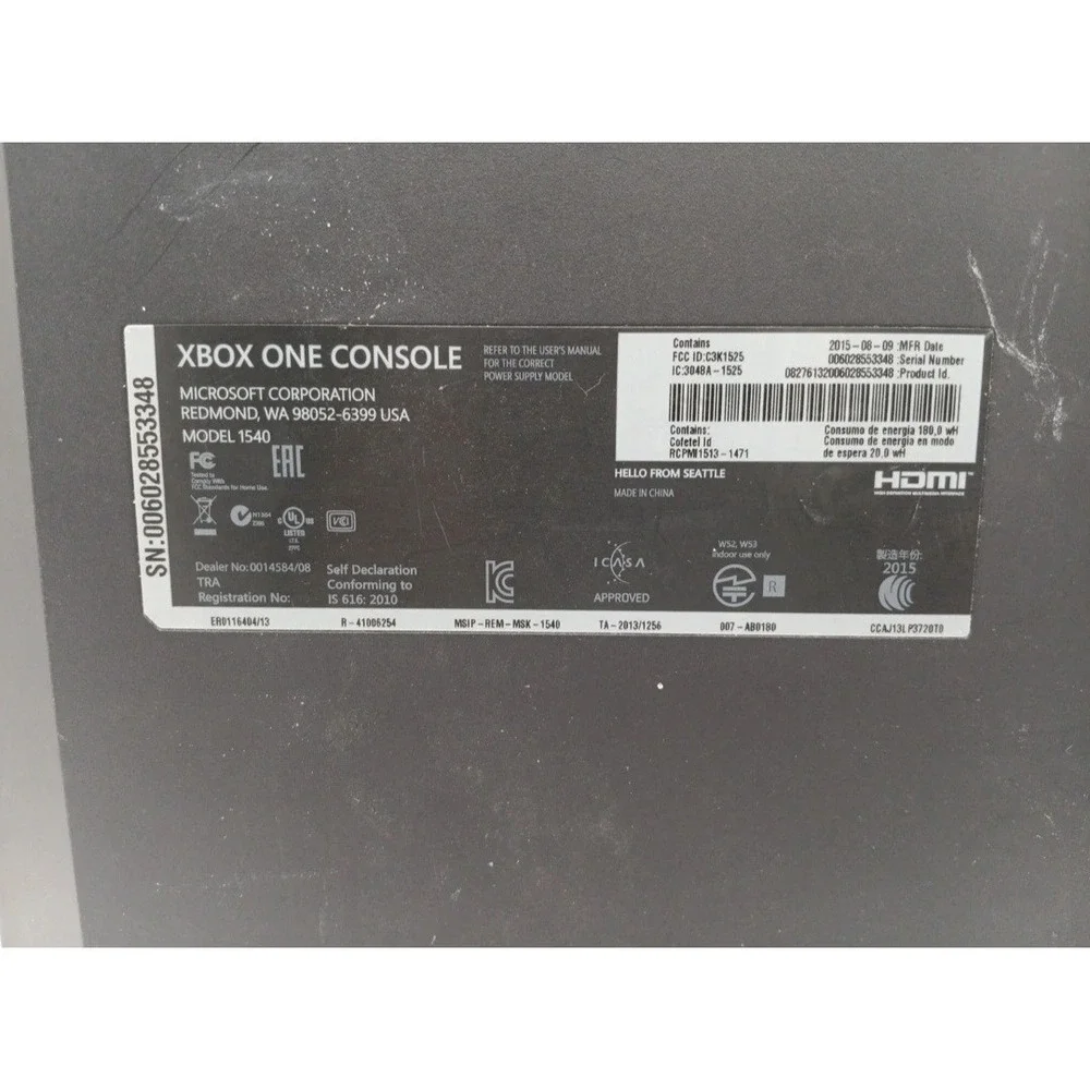 Microsoft xbox console