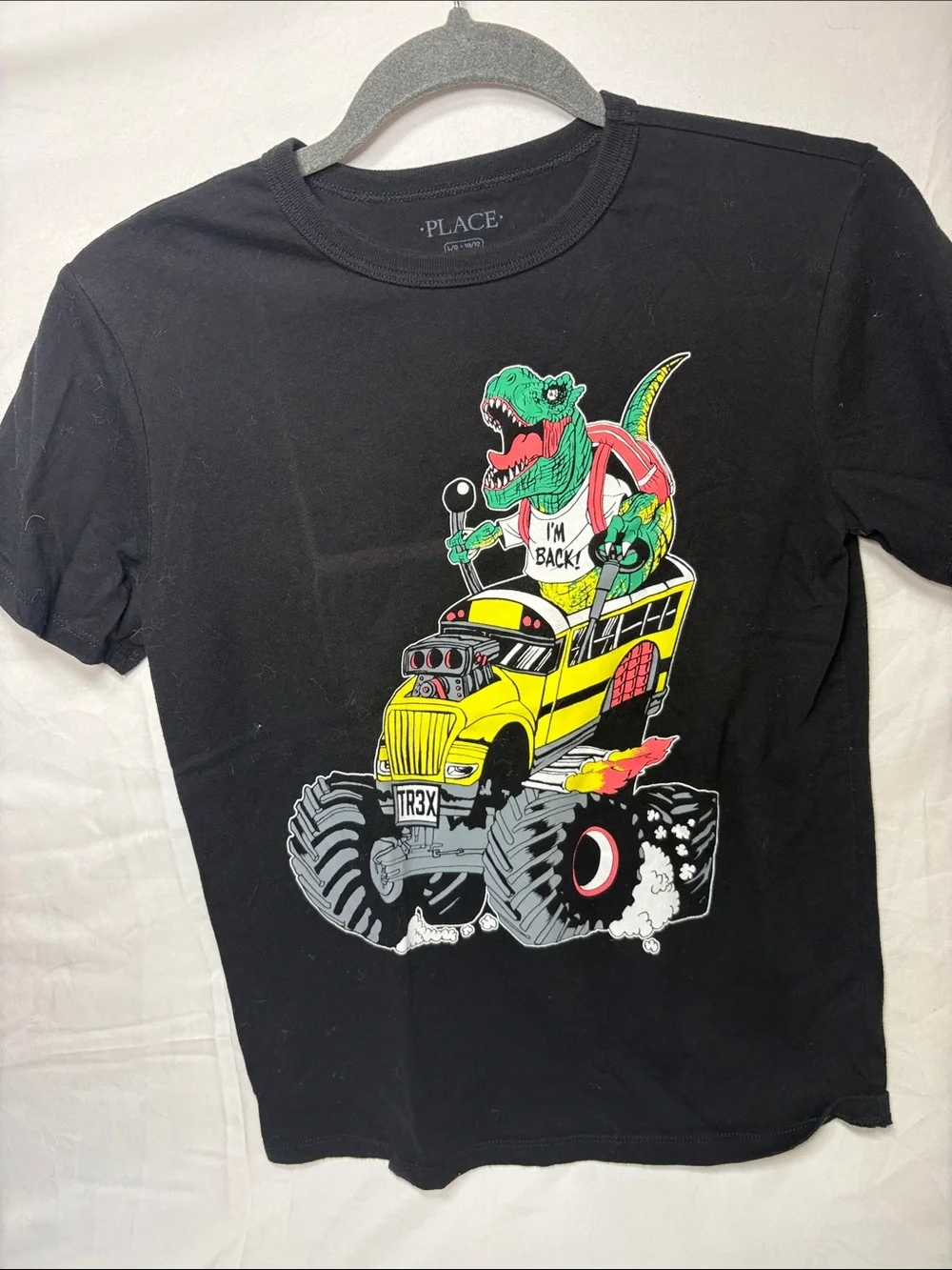The Childrens Place black dinosaur pair
